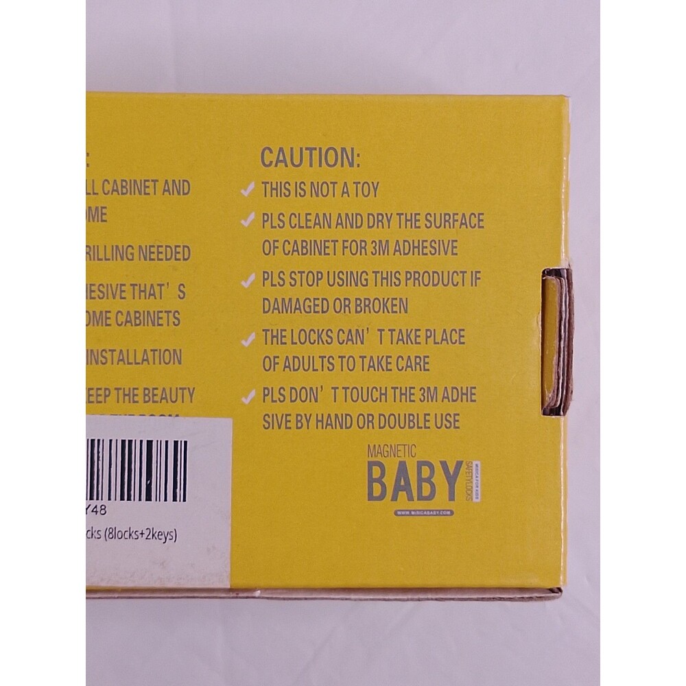 Misica Baby Safety Magnetic Cabinet & Drawer Locks - 8 Locks 2 Keys - Brand New - Picture 4 of 9